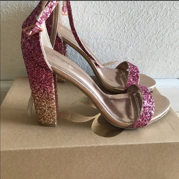 Charlotte Russe Shoes - Sz 7 Charlotte Russe Glitter Heels